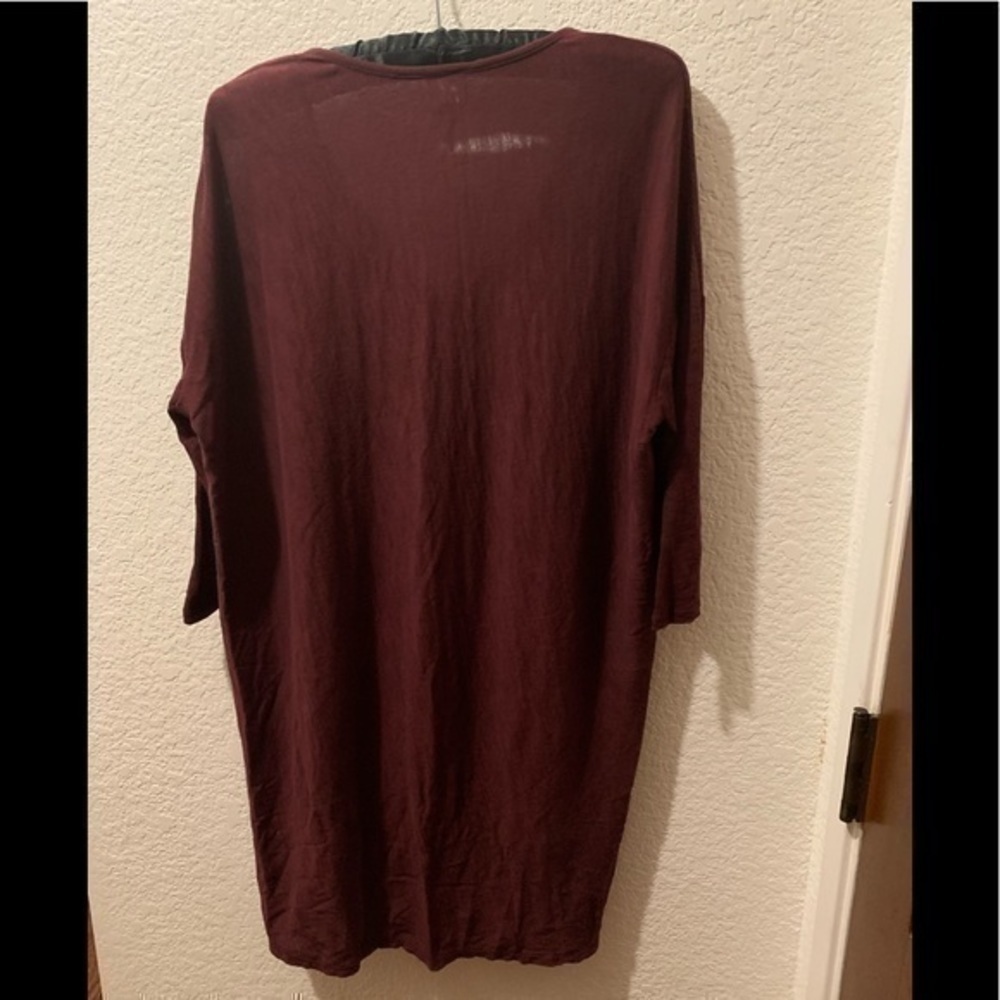 Bobi XS burgundy 100% cotton top - Picture 9 of 10